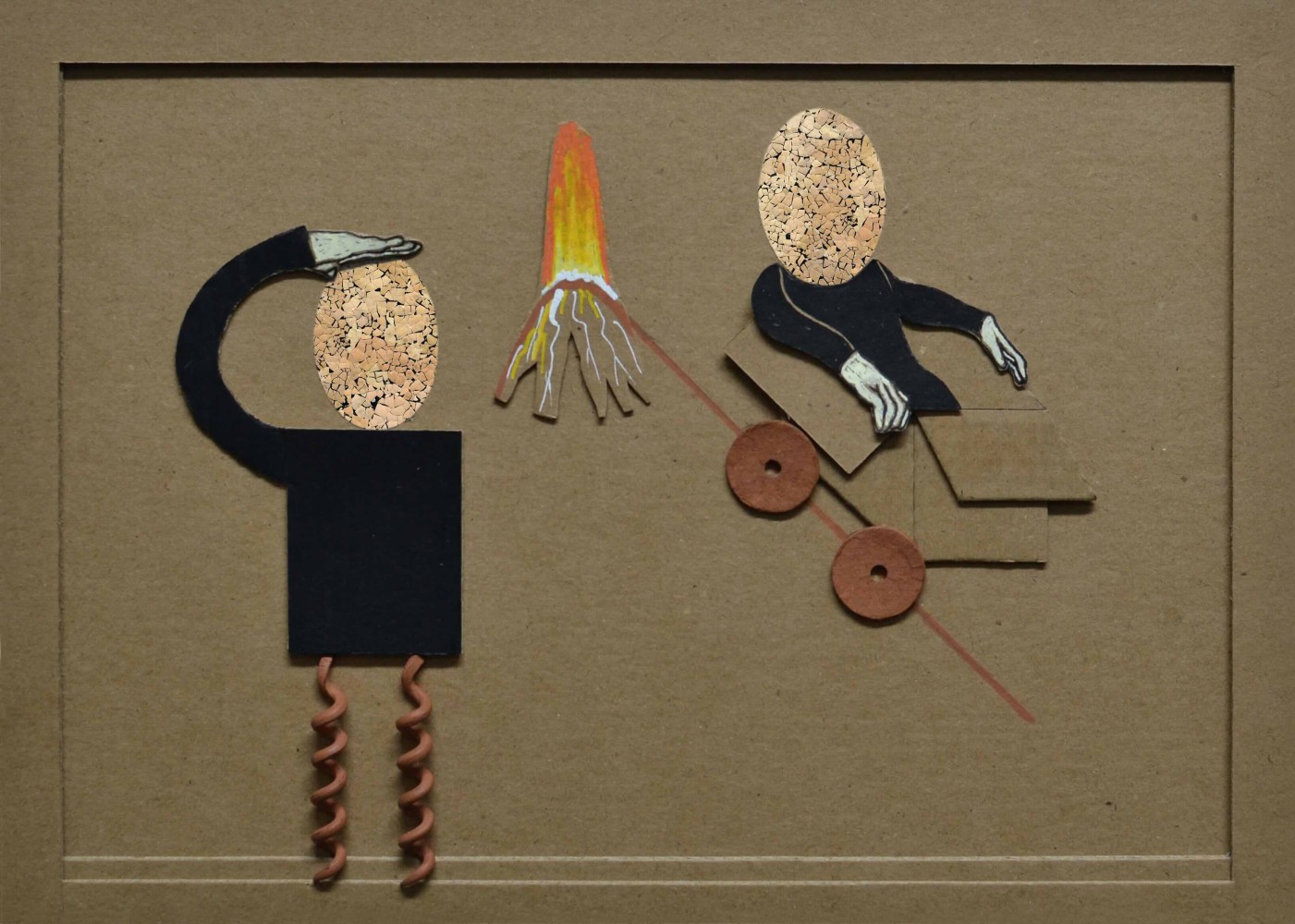 Living room - 21 x 29,7 - posca stift en gem.techniek op karton